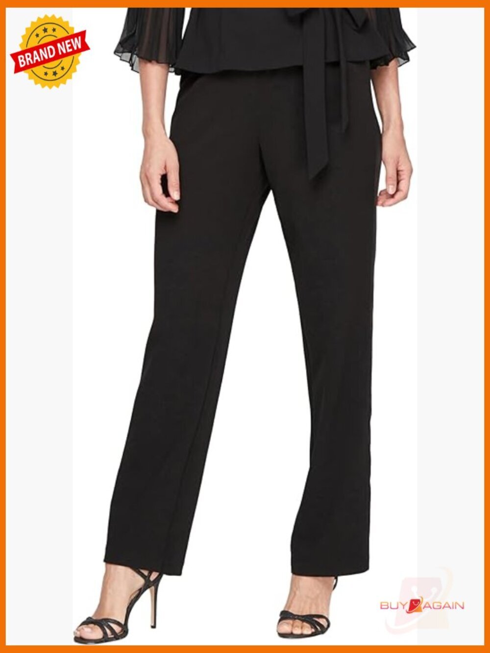 Straight Leg Dress Pant for Mother of the Bride, Elegant Party Outfit